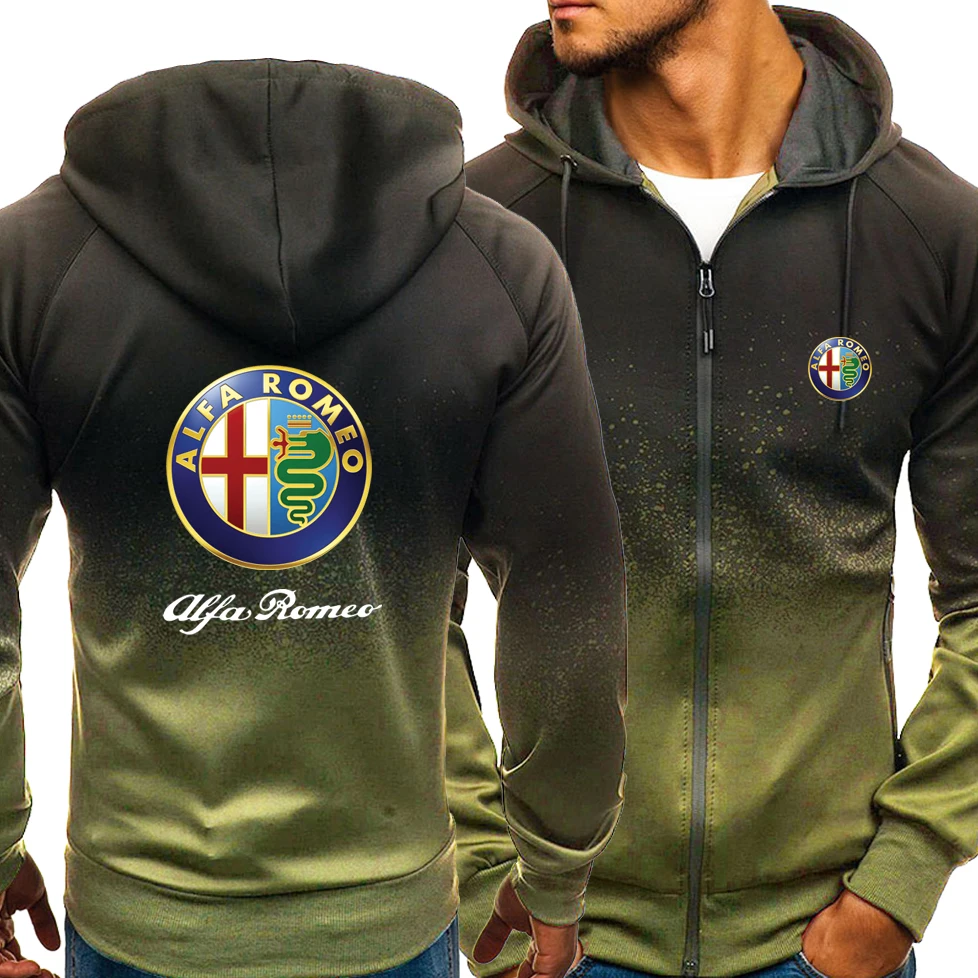 Spring Autumn New Hoodies Men Alfa Romeo Leisur Fashion HipHop Harajuku Gradient color Long sleeve zipper Jacket Clothing
Spring Autumn New Hoodies Men Alfa Romeo Leisur Fashion HipHop Harajuku Gradient color Long sleeve zipper Jacket Clothing