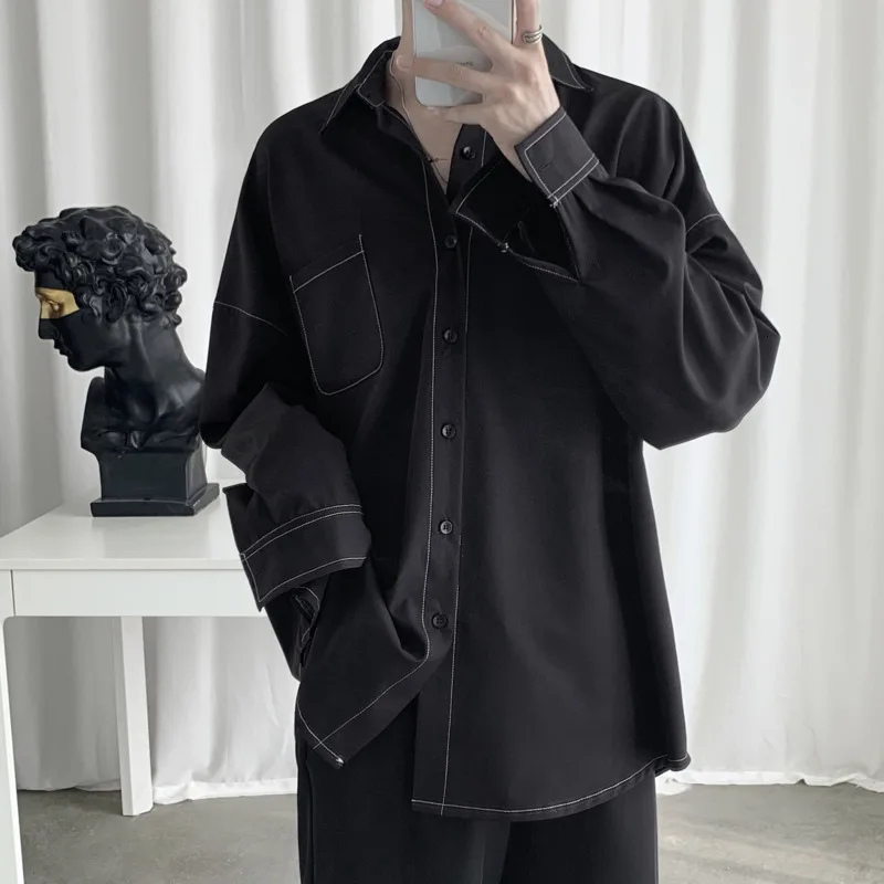 Men's long-sleeved shirt autumn and winter new solid color loose long-sleeved shirt youth fashion trend men's clothing
Men's long-sleeved shirt autumn and winter new solid color loose long-sleeved shirt youth fashion trend men's clothing