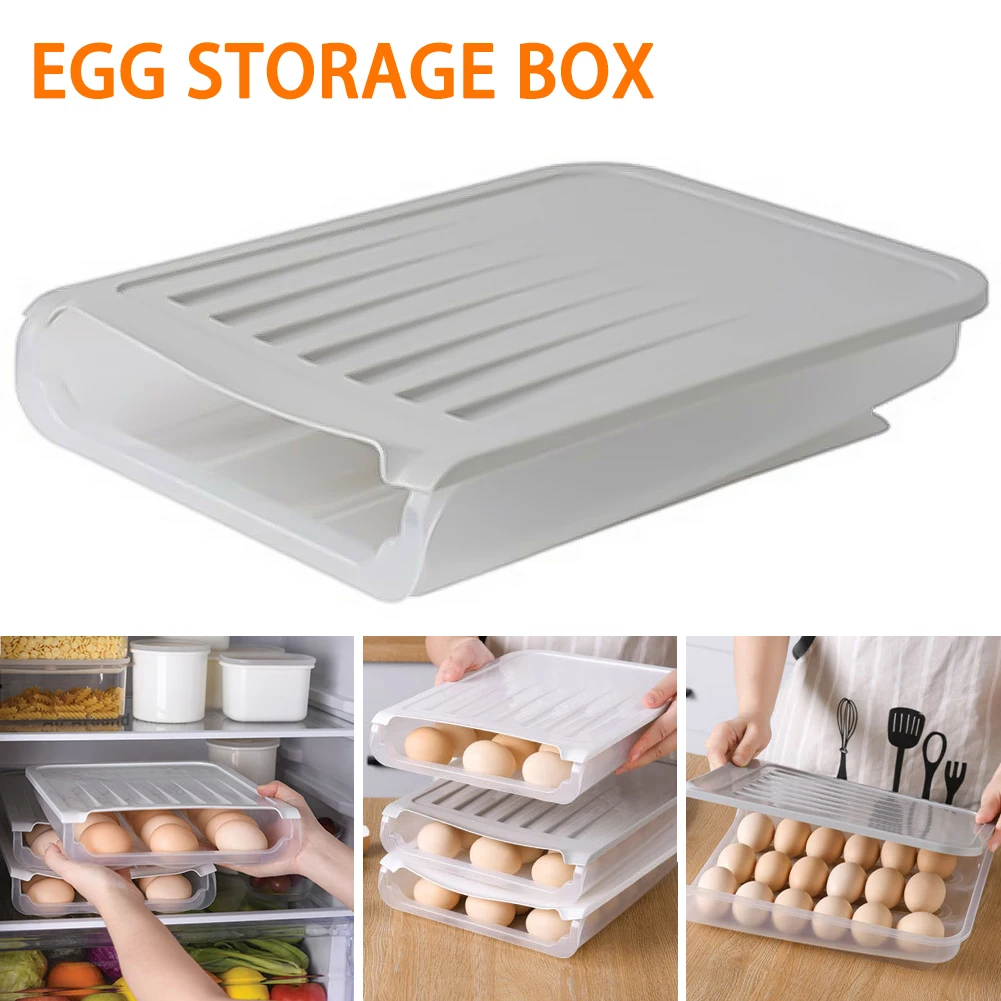 Egg Storage Box Kitchen Egg Storage Box 3-row Refrigerator Storage Box Fresh Keeping Box Dumpling Box Household Eggs Holde
Egg Storage Box Kitchen Egg Storage Box 3-row Refrigerator Storage Box Fresh Keeping Box Dumpling Box Household Eggs Holde
