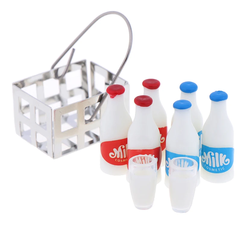 1Set 1/12 Scale White Milk Basket And Milk Bottle Doll House Food Furniture Toys Miniature Doll House Kwaii Kids Toys
1Set 1/12 Scale White Milk Basket And Milk Bottle Doll House Food Furniture Toys Miniature Doll House Kwaii Kids Toys
