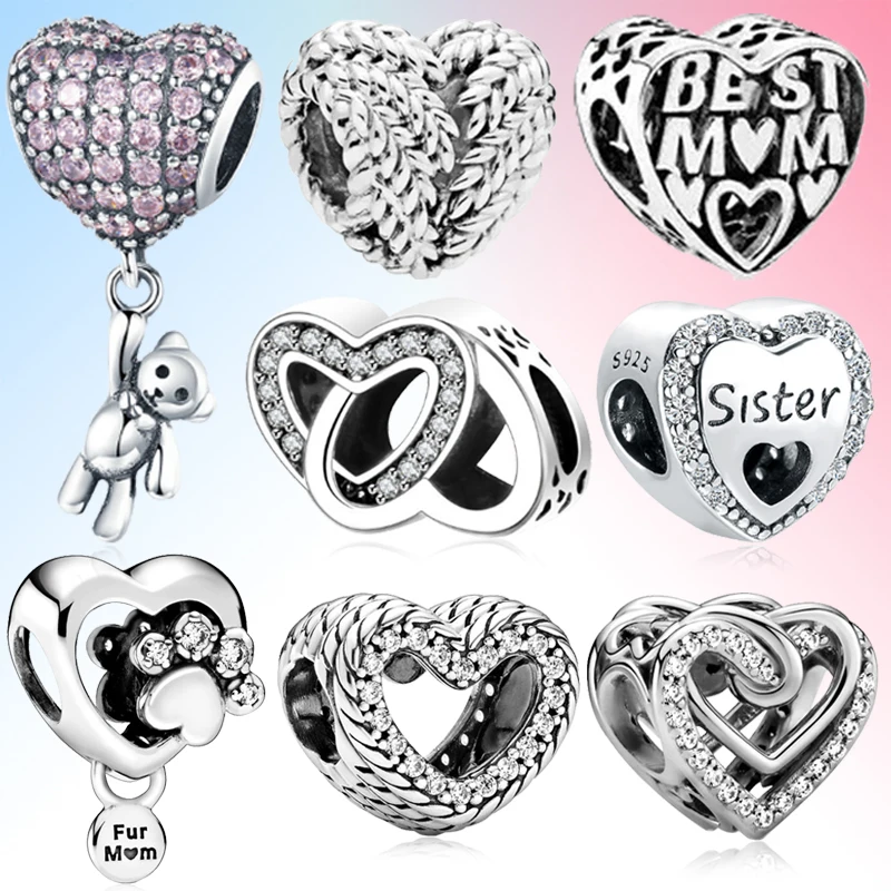 2021 Bear balloon Charm Beads 925 Silver Dog paw double love heart shape Pendant Fit Original Pandora Bracelet Jewelry Making
2021 Bear balloon Charm Beads 925 Silver Dog paw double love heart shape Pendant Fit Original Pandora Bracelet Jewelry Making