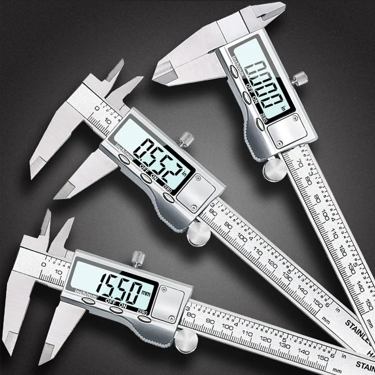 Stainless Steel Digital Vernier Calipers, High-precision Calipers 0-150 Micrometer Depth Measuring Electronic Display Caliper
Stainless Steel Digital Vernier Calipers, High-precision Calipers 0-150 Micrometer Depth Measuring Electronic Display Caliper