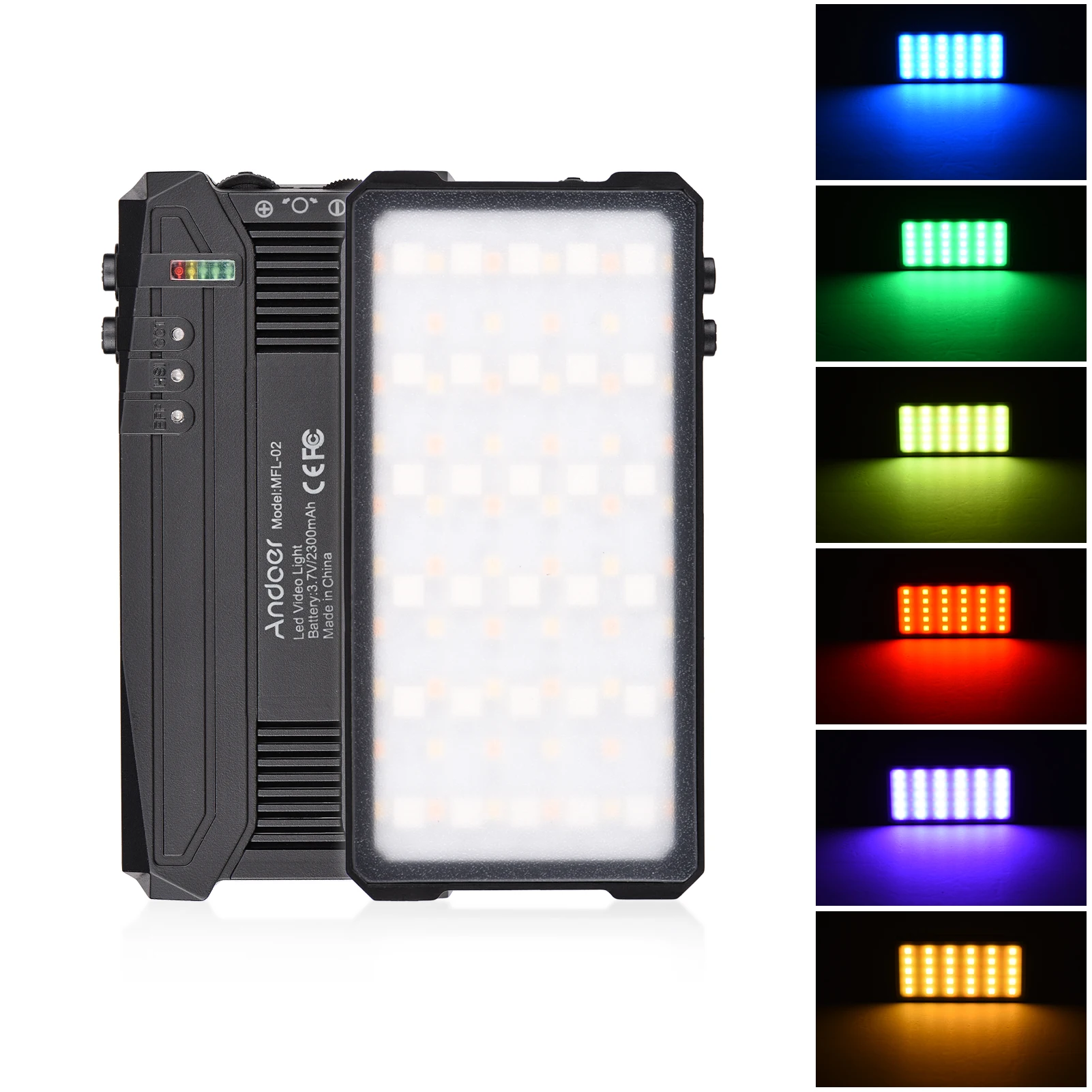 Светодиодный светильник для видеосъемки Andoer MFL-02 RGB, 5 Вт, карманная лампа для фотосъемки, 90 светильник ильников, двухцветный
Светодиодный светильник для видеосъемки Andoer MFL-02 RGB, 5 Вт, карманная лампа для фотосъемки, 90 светильник ильников, двухцветный