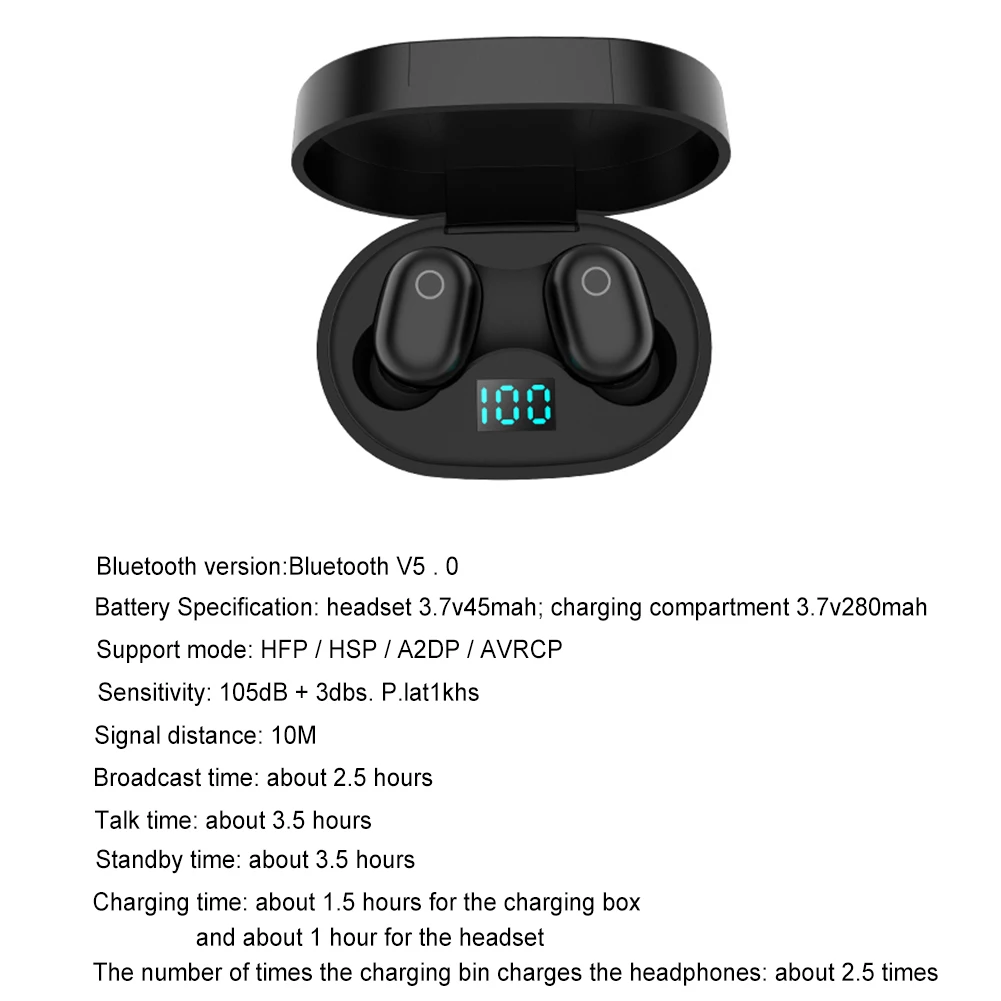 F2 Wireless Earbuds 3D Stereo Mini Bluetooth Earphone 5.0 With Dual Mic Sports Waterproof Earphones Auto Pairing Headset pk E6S
F2 Wireless Earbuds 3D Stereo Mini Bluetooth Earphone 5.0 With Dual Mic Sports Waterproof Earphones Auto Pairing Headset pk E6S