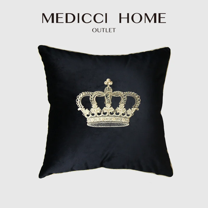 Medicci Home Подушка «Корона» Обложка Европейский королевский стиль высокая точность вышивка Роскошная Декоративная Подушка Чехол 45x45 см
Medicci Home Подушка «Корона» Обложка Европейский королевский стиль высокая точность вышивка Роскошная Декоративная Подушка Чехол 45x45 см