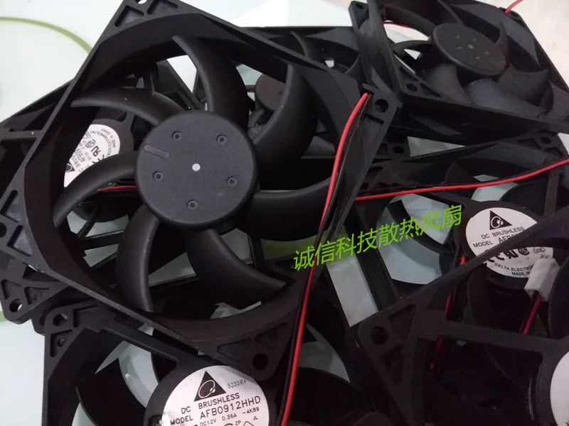 Бесплатная доставка Для AFB0912HHD -4K89 DC 12V 0.36A 90x90x20 мм 70 2-проводной 2-контактный
