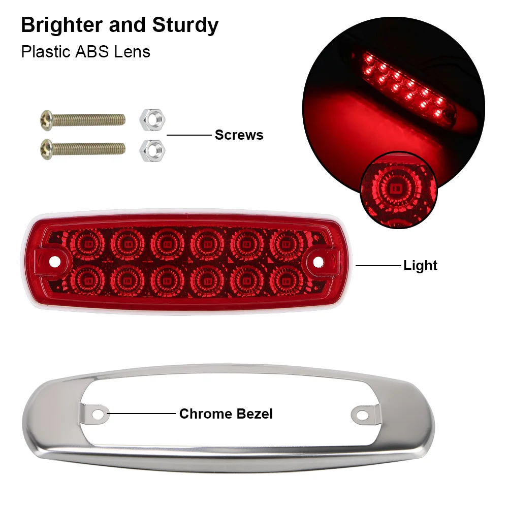 Warning Light 12 LED Heavy Truck Side Lamp Rear Lights Signal Light 12-24V Fish Shape Marker Waterproof
Warning Light 12 LED Heavy Truck Side Lamp Rear Lights Signal Light 12-24V Fish Shape Marker Waterproof