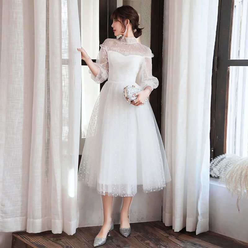 Robe Cocktail New White Cocktail Dress Tea Length 3/4 Sleeve Formal Prom Party Gown Simple Robe De Cocktail Courte 2020
Robe Cocktail New White Cocktail Dress Tea Length 3/4 Sleeve Formal Prom Party Gown Simple Robe De Cocktail Courte 2020