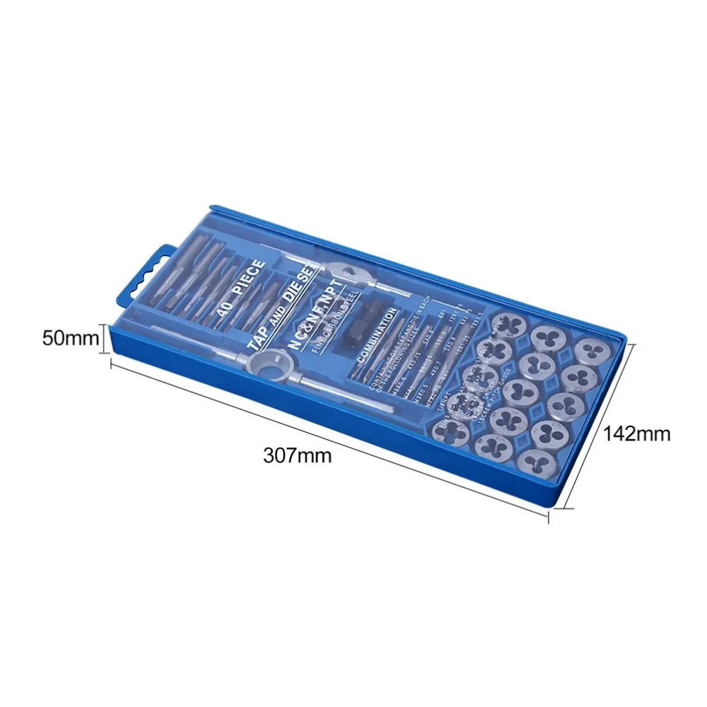 40Pcs Metric Tap Wrench and Die Pro Set M3-M12 Nut Bolt Alloy Metal Hand Tools Tooth Gauge Screwdriver Die Hinge Hand Frame
40Pcs Metric Tap Wrench and Die Pro Set M3-M12 Nut Bolt Alloy Metal Hand Tools Tooth Gauge Screwdriver Die Hinge Hand Frame