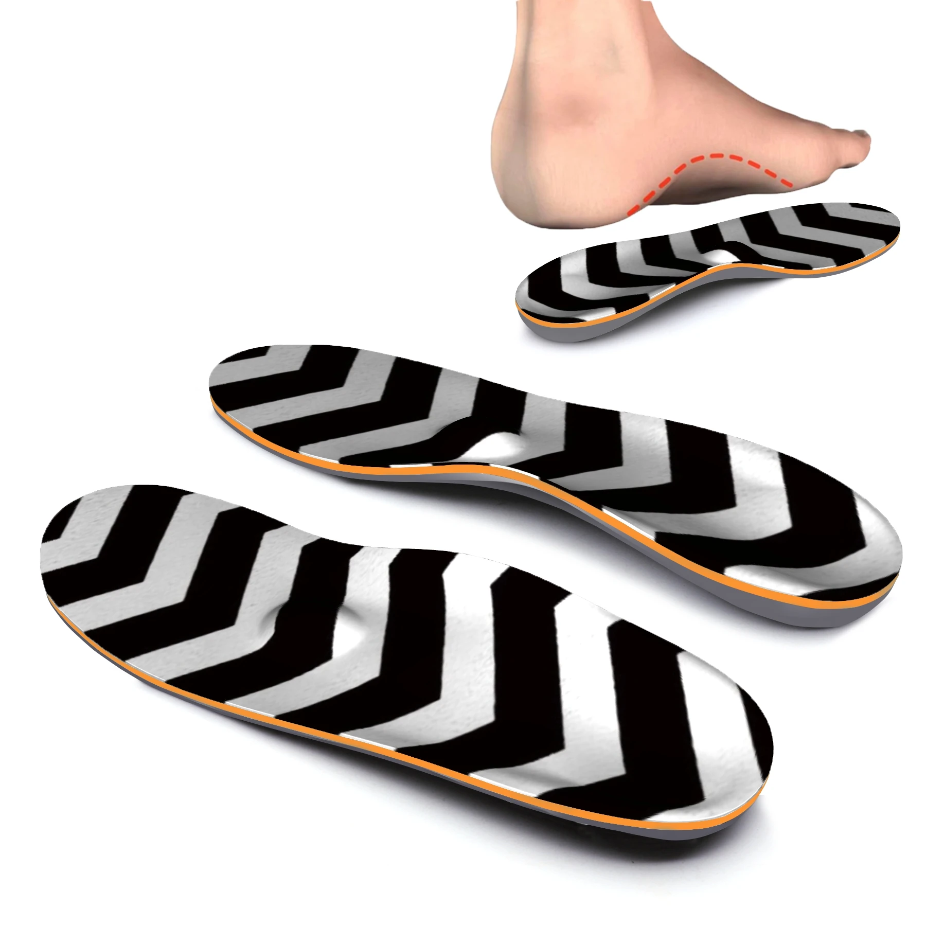 Black White Striped Plantar Fasciitis Feet Insoles Arch Supports Orthotics Inserts Relieve Flat Feet, High Arch, Foot Pain
Black White Striped Plantar Fasciitis Feet Insoles Arch Supports Orthotics Inserts Relieve Flat Feet, High Arch, Foot Pain
