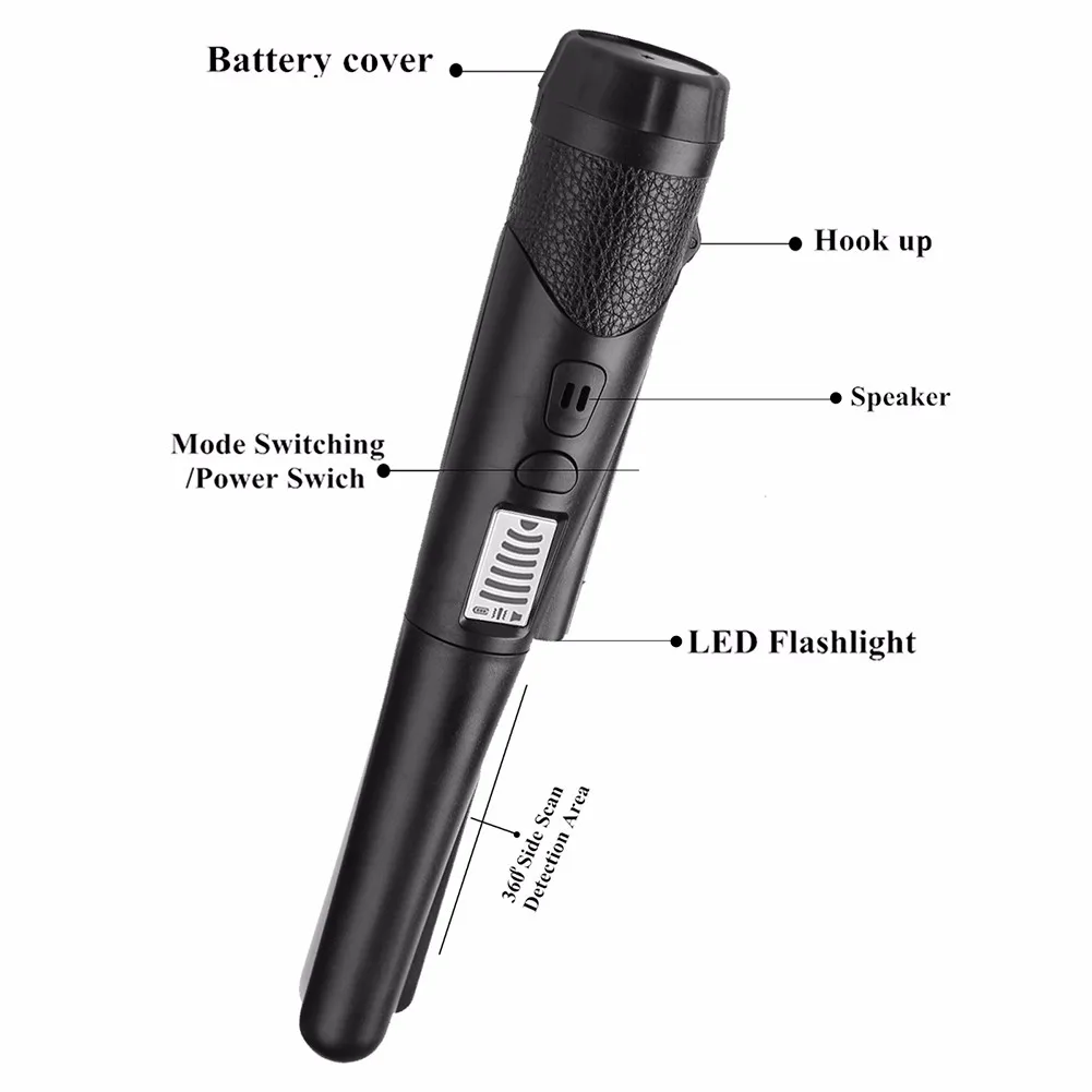 Gold Metal Detector Handheld Waterproof Hunter With Flashlight Positioning Rod Detector Pointer Gold Digger Garden Detecting Set
Gold Metal Detector Handheld Waterproof Hunter With Flashlight Positioning Rod Detector Pointer Gold Digger Garden Detecting Set