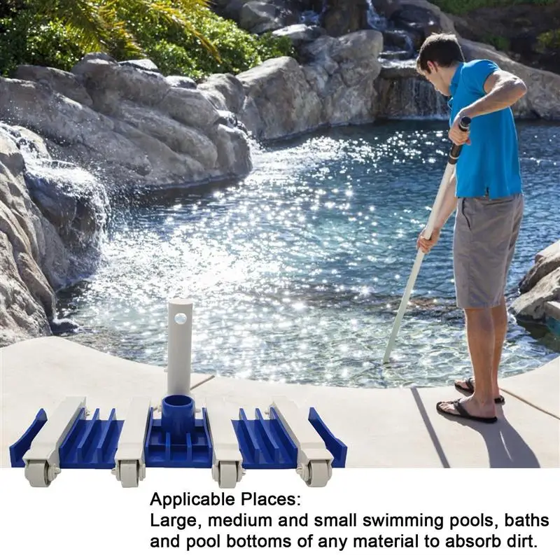 14 inch Pool Vacuum Head 360 Degree Cleaning Swimming Pool Vacuum Head Brush Pool Heads Cleaner Sets with Brush Bag
14 inch Pool Vacuum Head 360 Degree Cleaning Swimming Pool Vacuum Head Brush Pool Heads Cleaner Sets with Brush Bag