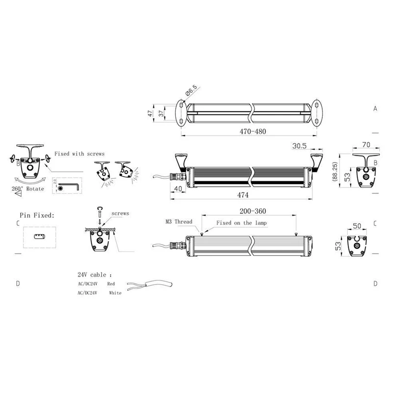 12W 24V Ip68 Explosion Proof Led Light/Tube Long 17.5 Inch Waterproof Cnc Industrial Machine Interner Led Lighting (12)
12W 24V Ip68 Explosion Proof Led Light/Tube Long 17.5 Inch Waterproof Cnc Industrial Machine Interner Led Lighting (12)