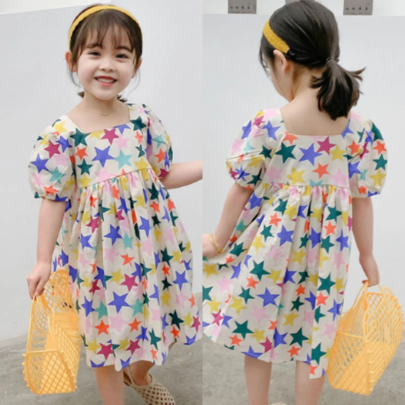 Keelorn Girls Princess Dresses 2021 Summer Stars Print Vestidos Korean Short Sleeve Children Holiday Casual Costumes 3-7Y
Keelorn Girls Princess Dresses 2021 Summer Stars Print Vestidos Korean Short Sleeve Children Holiday Casual Costumes 3-7Y