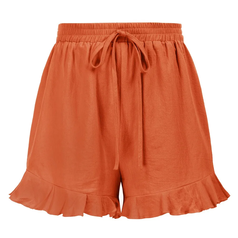 Leisure Women Wide Legs Shorts Loose Comfortable Beach Holiday Wear Fashion Retro Elastic Waist Pleated Ruffles Shorts Female
Leisure Women Wide Legs Shorts Loose Comfortable Beach Holiday Wear Fashion Retro Elastic Waist Pleated Ruffles Shorts Female