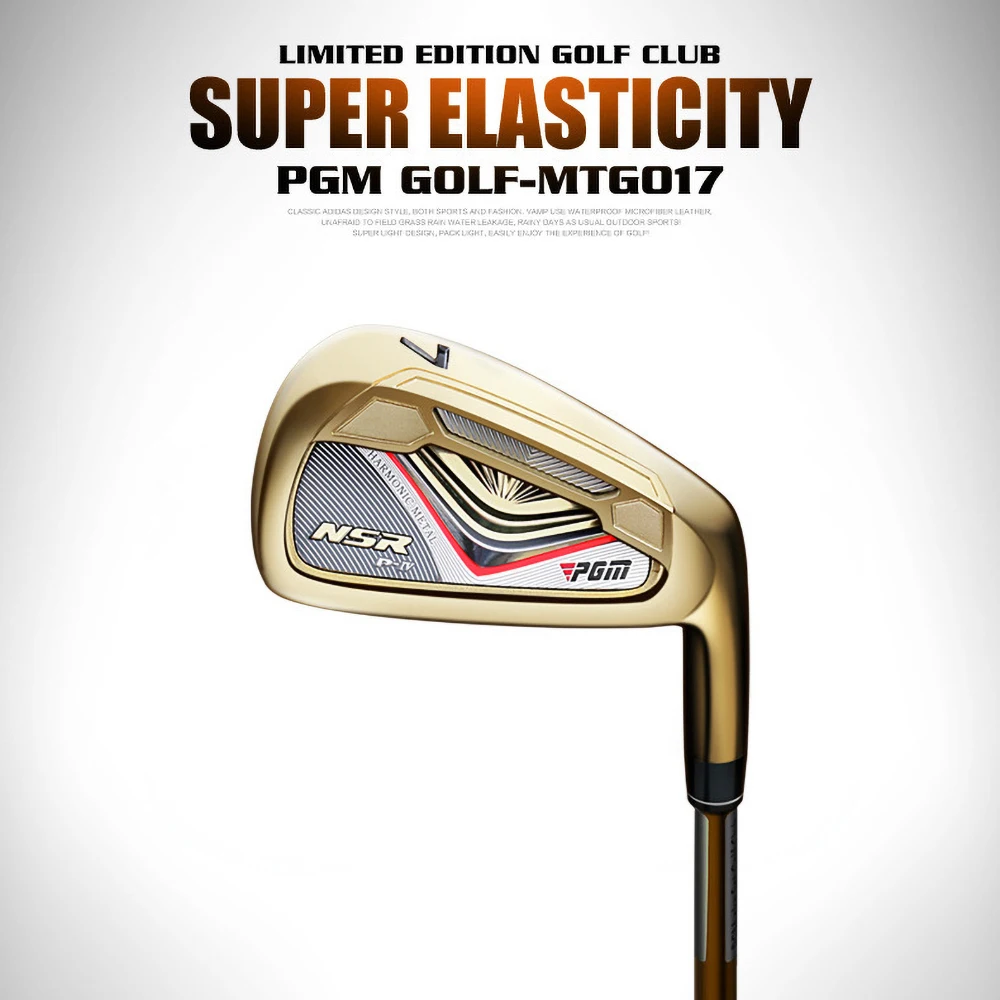 PGM 7 Iron Golf Club for Men and Women Training Club Golf R/S Class Upgraded Version Black and Golden Golf Clubs
PGM 7 Iron Golf Club for Men and Women Training Club Golf R/S Class Upgraded Version Black and Golden Golf Clubs