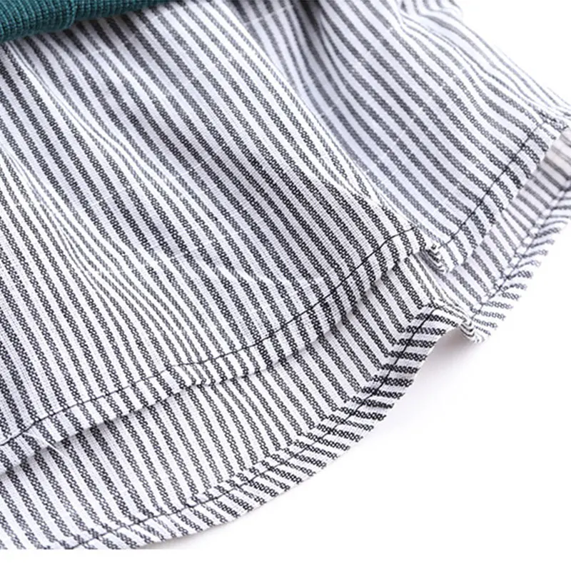 Spring Autumn Plus Size Ladies Striped Patchwork Fake 2 Pieces Sweatshirt Long Sleeves Women Pullover Casual Tops C0D408N
Spring Autumn Plus Size Ladies Striped Patchwork Fake 2 Pieces Sweatshirt Long Sleeves Women Pullover Casual Tops C0D408N