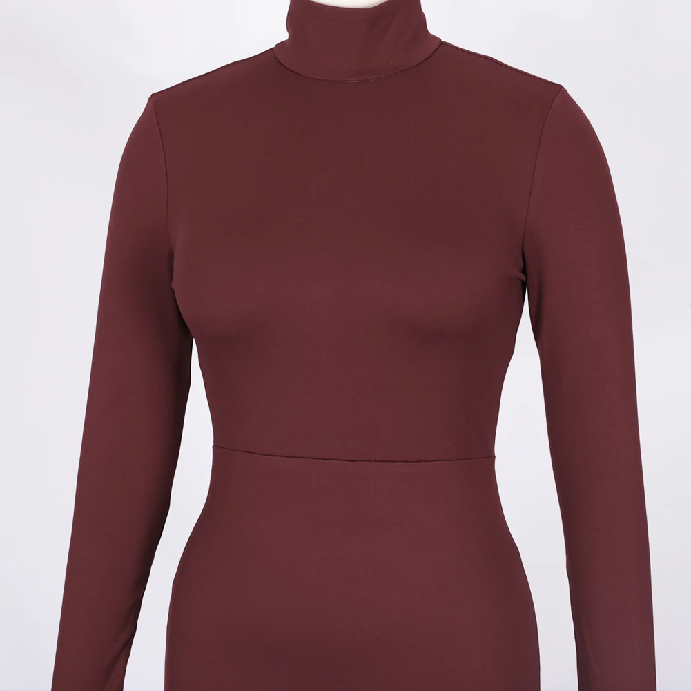 Ocstrade Runway New Fashion Crepe Turtleneck Long Sleeve Bodycon Dress 2020 Autumn Winter Wine Red Women Midi Bodycon Dress
Ocstrade Runway New Fashion Crepe Turtleneck Long Sleeve Bodycon Dress 2020 Autumn Winter Wine Red Women Midi Bodycon Dress