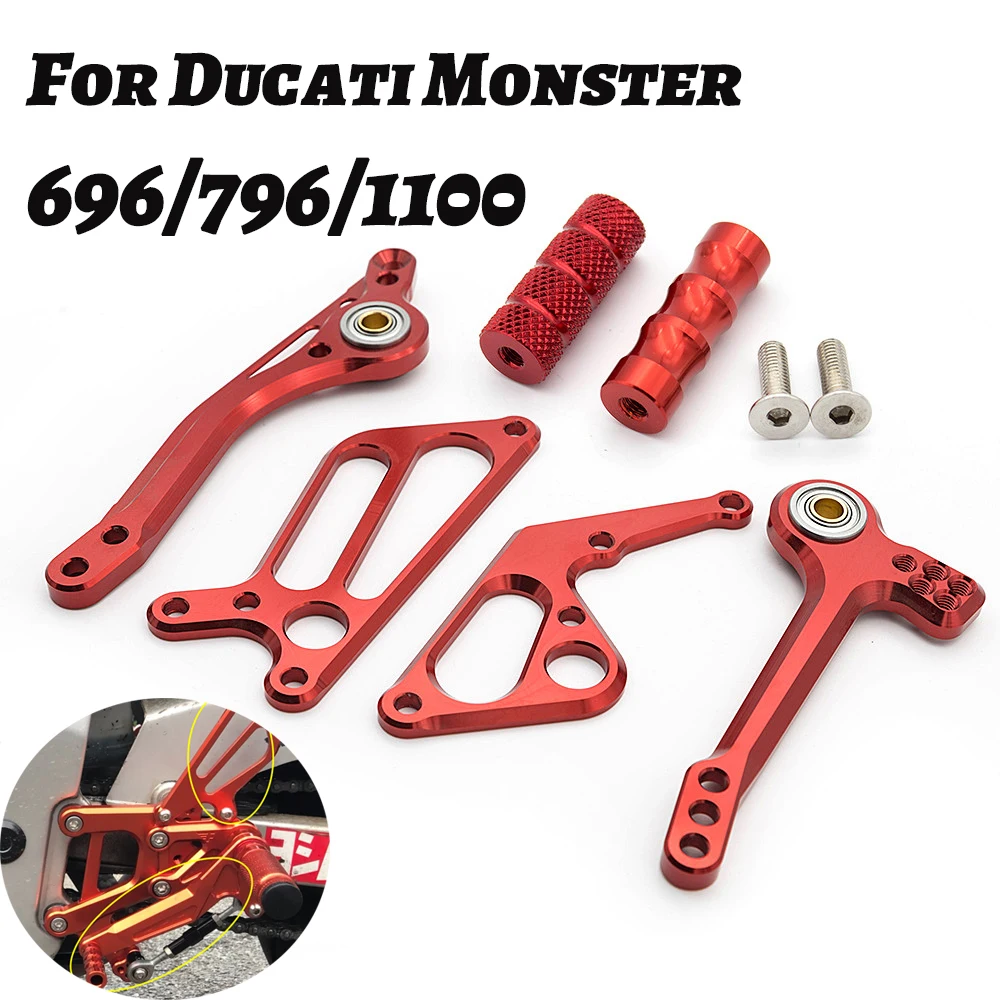 For Ducati Monster 696 796 1100 1100S EVO Motorcycle Rearset Foot Peg Brake Rear Gearbox Gear Shift Shifter Lever + Wing
For Ducati Monster 696 796 1100 1100S EVO Motorcycle Rearset Foot Peg Brake Rear Gearbox Gear Shift Shifter Lever + Wing