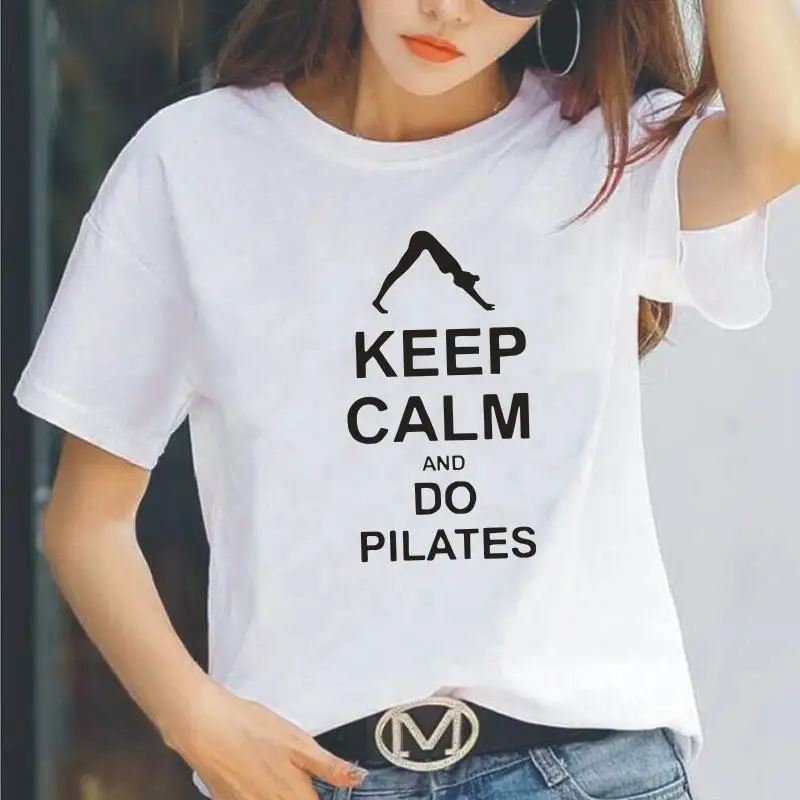 Женские футболки с надписью Keep Calm AND Do Pilates, женская футболка с коротким рукавом и принтом в стиле Харадзюку, Женская Повседневная футболка, ж...
Женские футболки с надписью Keep Calm AND Do Pilates, женская футболка с коротким рукавом и принтом в стиле Харадзюку, Женская Повседневная футболка, ж...