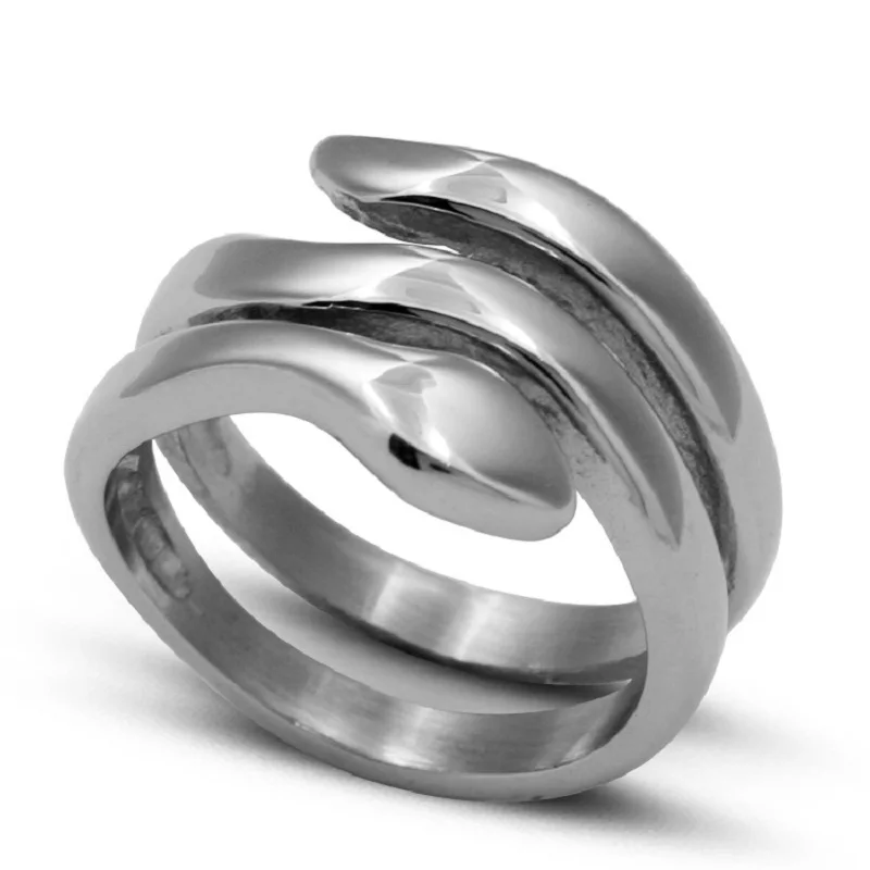 Smooth Snake Coiling Ring Stainless Steel Silver Color Animal Ring Trendy Men and Women Dance Party Cocktail Jewelry Accessories
Smooth Snake Coiling Ring Stainless Steel Silver Color Animal Ring Trendy Men and Women Dance Party Cocktail Jewelry Accessories