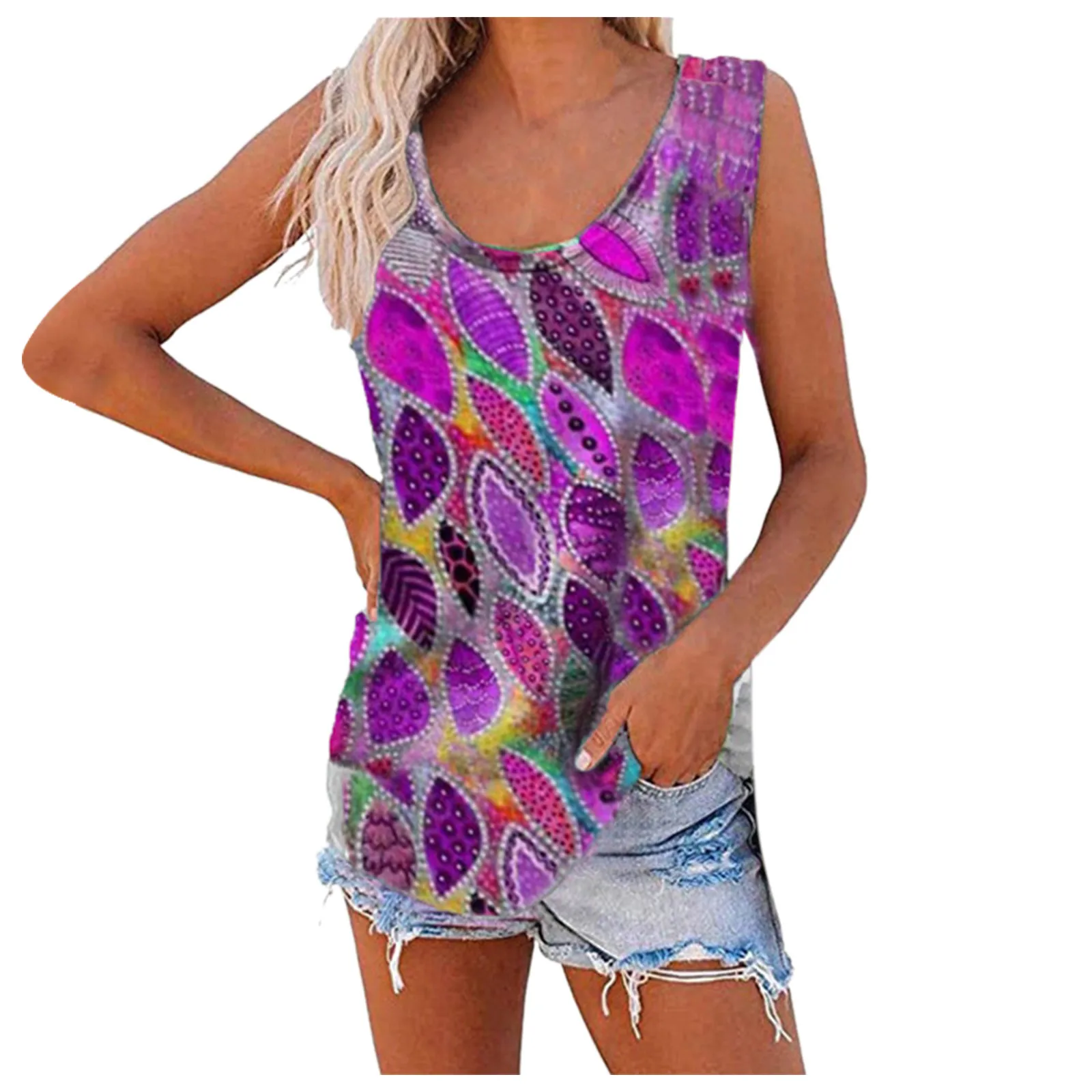 Bump Artistic T-shirt T-shirty Damskie Womens Print O-neck Tops Sleeveless Workout Shirts Casual Loose Tees Summer Tshirts
Bump Artistic T-shirt T-shirty Damskie Womens Print O-neck Tops Sleeveless Workout Shirts Casual Loose Tees Summer Tshirts
