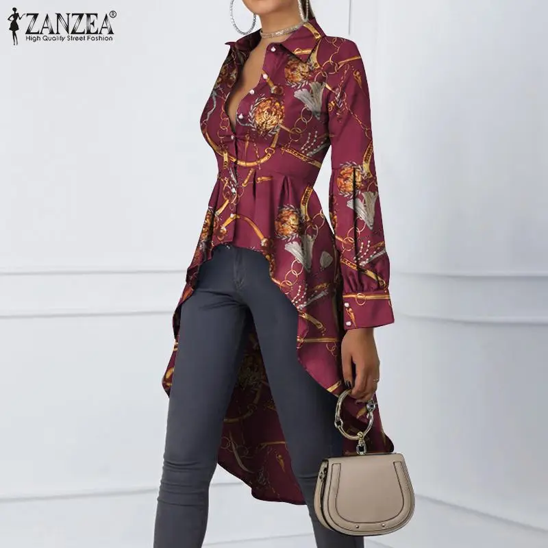 Womens Fashion Shirt 2021 Autumn Sexy Ruffle Tops Female Stylish Long Sleeve Loose Blusa Feminina ZANZEA Elegant Irregular Tunic
Womens Fashion Shirt 2021 Autumn Sexy Ruffle Tops Female Stylish Long Sleeve Loose Blusa Feminina ZANZEA Elegant Irregular Tunic