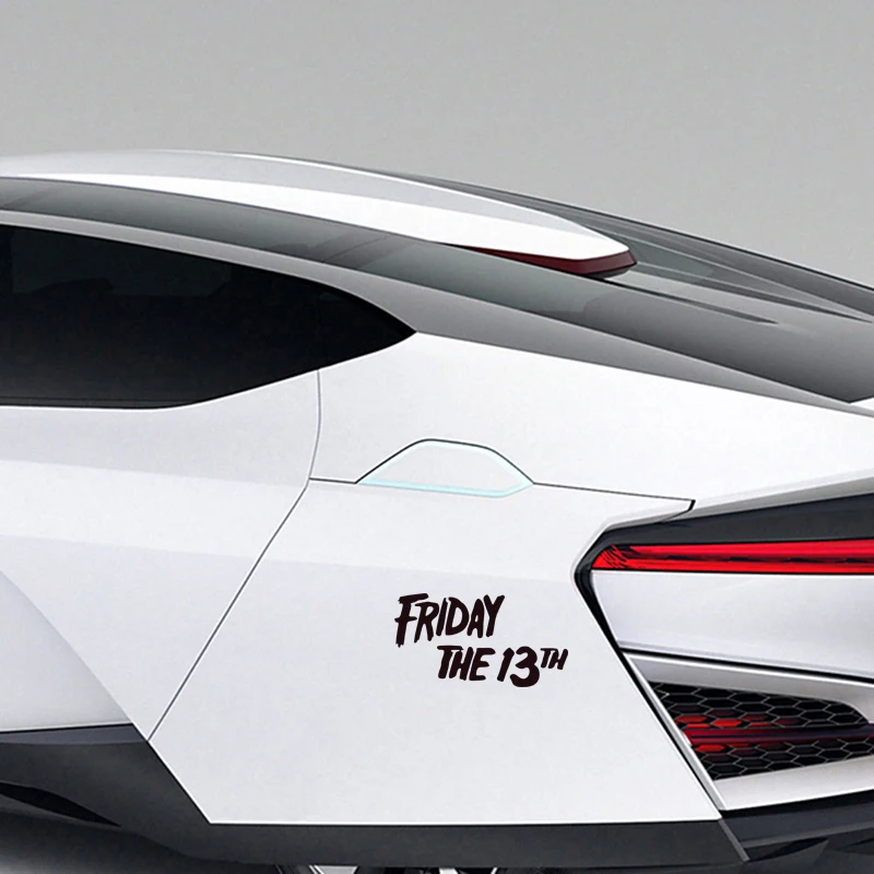 Interesting Friday The 13th Car Sticker Accessories Car Styling Decal Vinyl Car Window Cover Scratches Waterproof PVC 17cm*9cm 
Interesting Friday The 13th Car Sticker Accessories Car Styling Decal Vinyl Car Window Cover Scratches Waterproof PVC 17cm*9cm