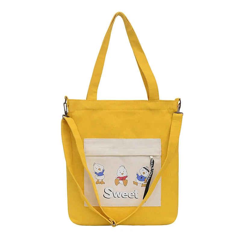 Women Canvas Tote Ladies Casual Shoulder Bag Foldable Shopping Bags Cloth Cute Chicken Printing Female Handbag girl School Bag
Women Canvas Tote Ladies Casual Shoulder Bag Foldable Shopping Bags Cloth Cute Chicken Printing Female Handbag girl School Bag