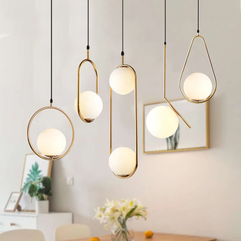 Nordic Glass Ball Pendant Lights LED Hanging Lamp Vintage Hoop Gold Modern for Living Room Home Loft Industrial Decor Luminaire
Nordic Glass Ball Pendant Lights LED Hanging Lamp Vintage Hoop Gold Modern for Living Room Home Loft Industrial Decor Luminaire