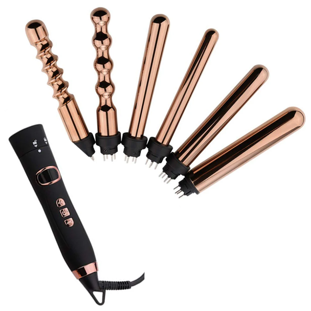 Hair Curling Iron Wand Ceramic Hot Sale 5 In 1 Professional Salon Interchangeable Barrels Hair Curler Deep Wave Styling Tool
Hair Curling Iron Wand Ceramic Hot Sale 5 In 1 Professional Salon Interchangeable Barrels Hair Curler Deep Wave Styling Tool