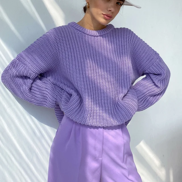 Women Solid Thick Knitted Sweater 2021 Autumn Winter Long Sleeve Oversized Sweater Female Casual O-Neck Loose Pullovers Sweater
Women Solid Thick Knitted Sweater 2021 Autumn Winter Long Sleeve Oversized Sweater Female Casual O-Neck Loose Pullovers Sweater
