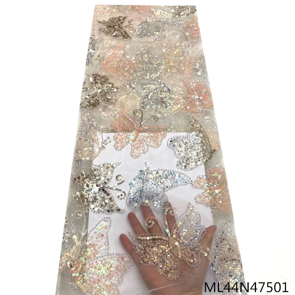 Beautifical African Net Lace Fabrics Mesh Lace Embroidery Fabrics with Sequins for Dress 5yards ML44N475
Beautifical African Net Lace Fabrics Mesh Lace Embroidery Fabrics with Sequins for Dress 5yards ML44N475