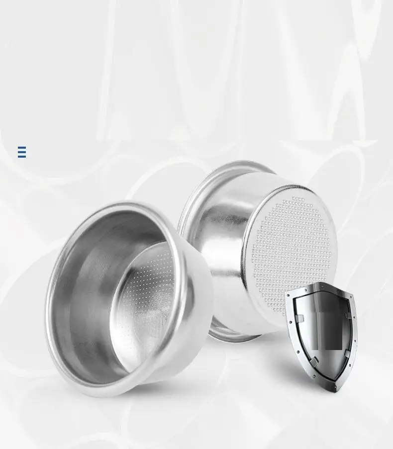 Coffee Filter Double Serving Powder Bowl Coffee Machine Accessories Stainless Steel Single Layer Filter Cup Exquisite Filter
Coffee Filter Double Serving Powder Bowl Coffee Machine Accessories Stainless Steel Single Layer Filter Cup Exquisite Filter