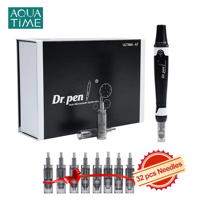 Dr Pen Ultima A7 with 32 Pcs Needle Cartidges Wired Microneedling Electric Derma Pen with 12 36 42 Nano Needles
Dr Pen Ultima A7 with 32 Pcs Needle Cartidges Wired Microneedling Electric Derma Pen with 12 36 42 Nano Needles