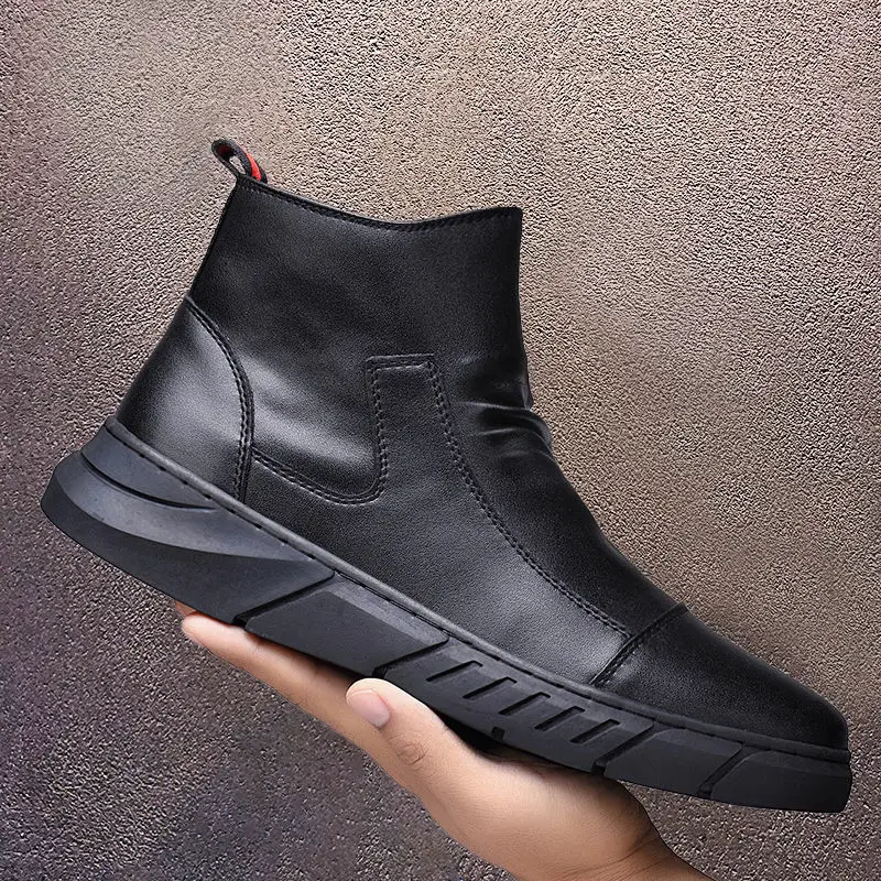 2021 Winter New British Style Casual Leather Boots Tube All-match Men's Boot Hight-Top Men's Shoes Korean Version Fashion
2021 Winter New British Style Casual Leather Boots Tube All-match Men's Boot Hight-Top Men's Shoes Korean Version Fashion