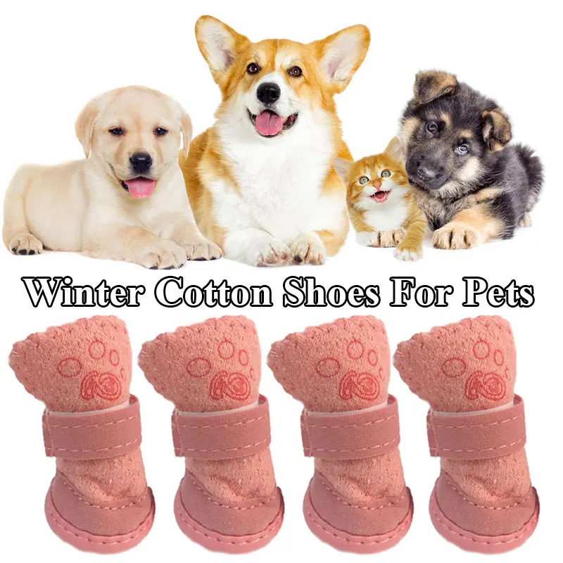 4 PCS Pet Shoes Boot Warm Pet Dog Cat Winter Shoes For Dogs Non-slip Dog Snow Boots Chihuahua Shoe Best Selling Products
4 PCS Pet Shoes Boot Warm Pet Dog Cat Winter Shoes For Dogs Non-slip Dog Snow Boots Chihuahua Shoe Best Selling Products