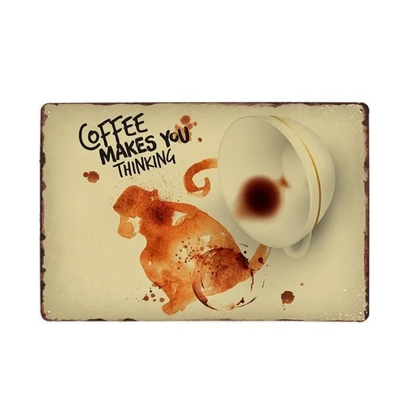 COFFEE Makes You Characteristics Poster Wild Coffee Animal Art Metal Tin Signs Vintage Plaque Decorative Plate 20x30cm
COFFEE Makes You Characteristics Poster Wild Coffee Animal Art Metal Tin Signs Vintage Plaque Decorative Plate 20x30cm