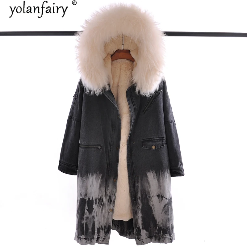 2020 Real Rex Rabbit Fur Coat Jeans Female Jacket Winter Parkas Woman Raccoon Dog Fur Collar Ropa De Mujer 0310-6 Pph1560
2020 Real Rex Rabbit Fur Coat Jeans Female Jacket Winter Parkas Woman Raccoon Dog Fur Collar Ropa De Mujer 0310-6 Pph1560