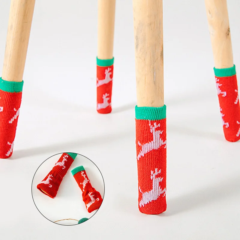 4Pcs/Set Christmas Knitted Chair Leg Caps Socks Elastic Furniture Floor Protectors Pad Non Slip Anti-Noise Table Feet Covers
4Pcs/Set Christmas Knitted Chair Leg Caps Socks Elastic Furniture Floor Protectors Pad Non Slip Anti-Noise Table Feet Covers