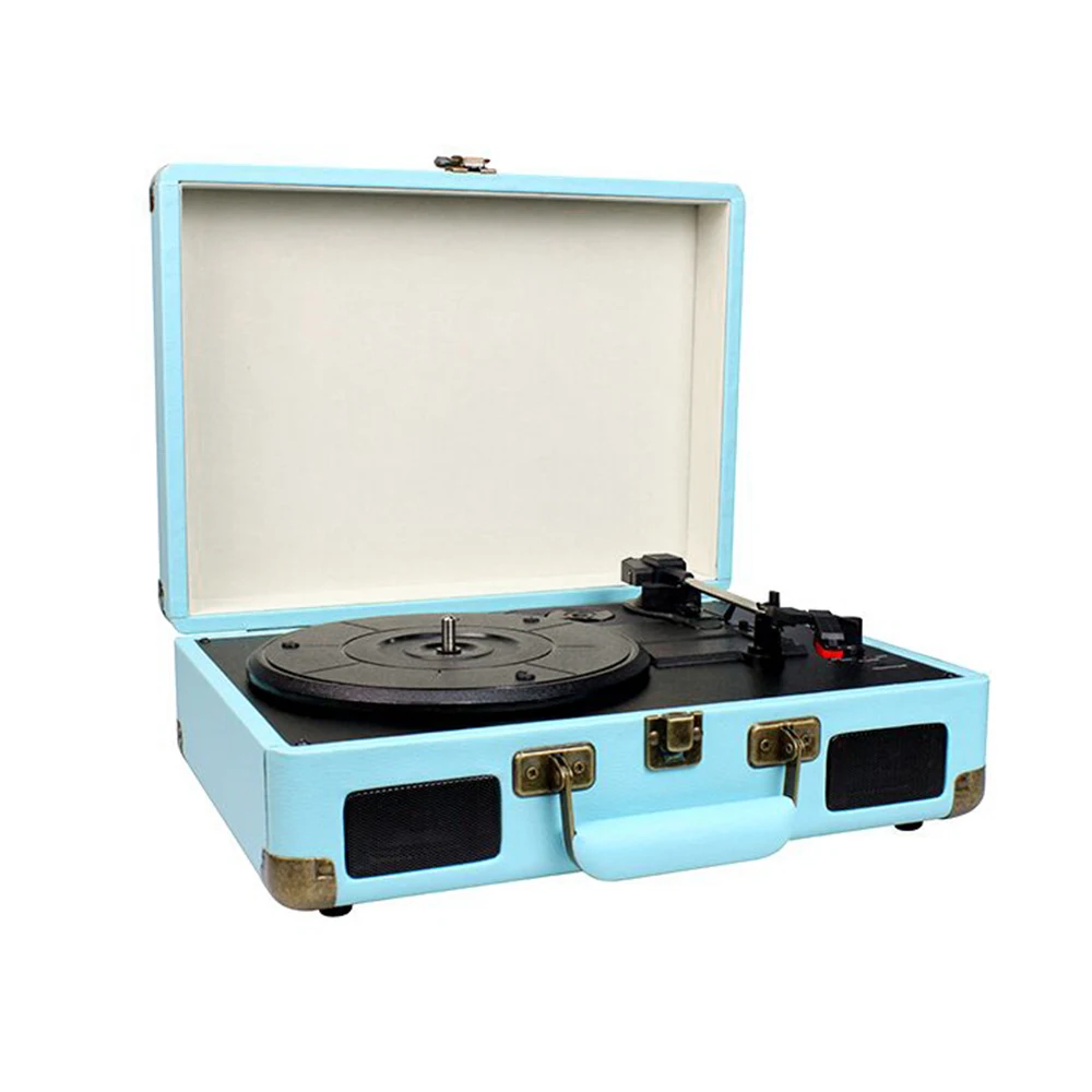 Vintage Phonograph Portable Suitcase with 3 Speeds Record Player Belt Drive Aux Input RCA Output Headphone Jack
Vintage Phonograph Portable Suitcase with 3 Speeds Record Player Belt Drive Aux Input RCA Output Headphone Jack