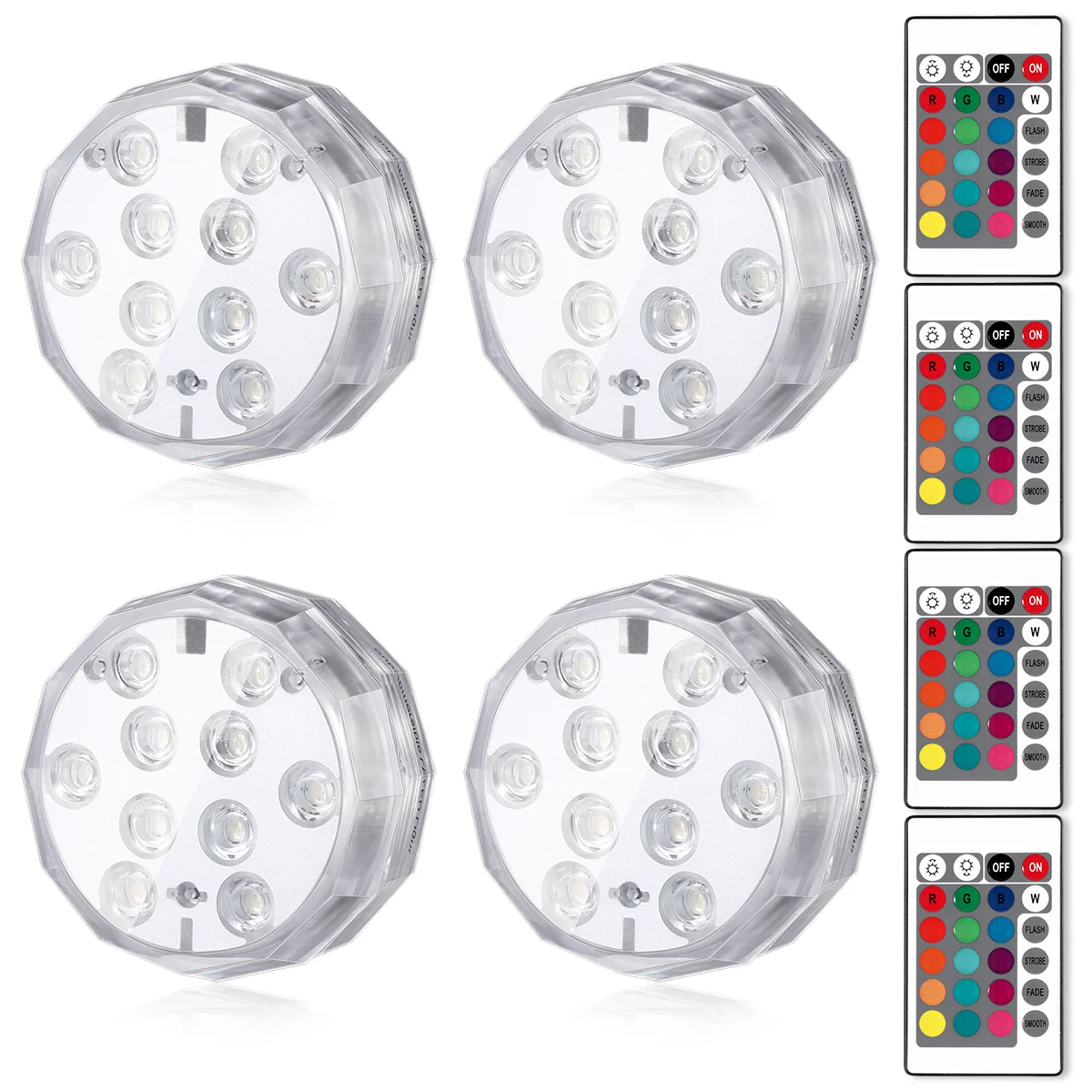 4PCS Pool Lights Submersible Lights Waterproof Underwater Floating Pool Lights for Swimming Pool Pond Fountain
4PCS Pool Lights Submersible Lights Waterproof Underwater Floating Pool Lights for Swimming Pool Pond Fountain