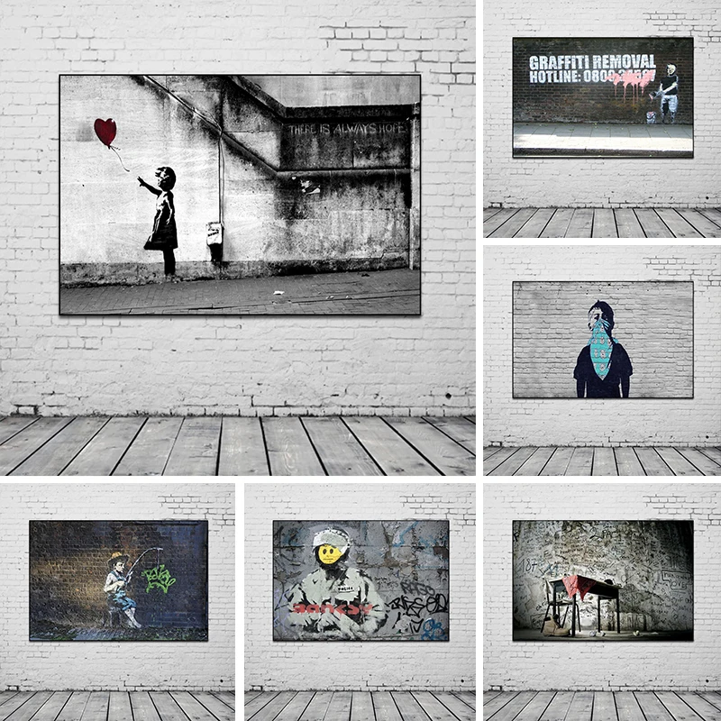 Graffiti art Banksy Love Life Canvas Painting Posters and Prints Modern Pop Wall Art Picture Cuadros for Living Room Home Decor
Graffiti art Banksy Love Life Canvas Painting Posters and Prints Modern Pop Wall Art Picture Cuadros for Living Room Home Decor