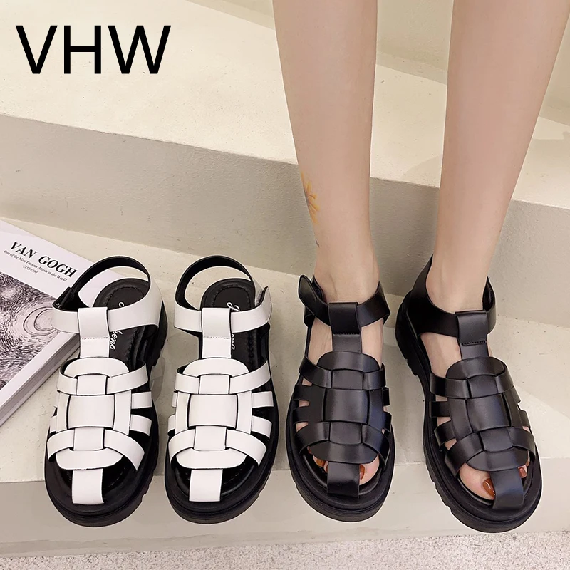 Women Flats Sandals 2021 Summer Fashion Cross Weaving Closed Round Toe White Platform Leather Shoes Casual Female Sandals
Women Flats Sandals 2021 Summer Fashion Cross Weaving Closed Round Toe White Platform Leather Shoes Casual Female Sandals