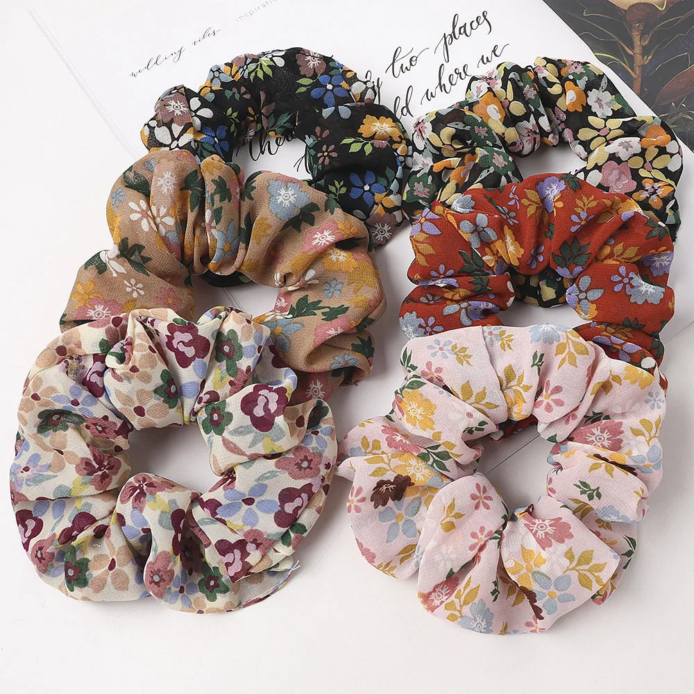 Women's Floral Chiffon Yarn Curly Hair Girl Cute Sweet Hair Band Elastic Fashion Ponytail Hair Ornament Headdress
Women's Floral Chiffon Yarn Curly Hair Girl Cute Sweet Hair Band Elastic Fashion Ponytail Hair Ornament Headdress