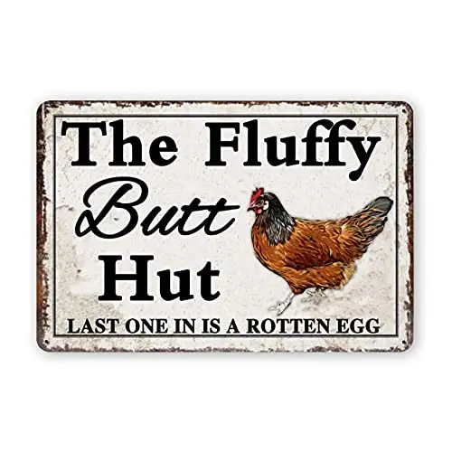 Metal The Fluffy Butt Hut Last One in is A Rotten Egg Signs,Farmhouse Home Wall Decor 8 X 12 Inches
Metal The Fluffy Butt Hut Last One in is A Rotten Egg Signs,Farmhouse Home Wall Decor 8 X 12 Inches