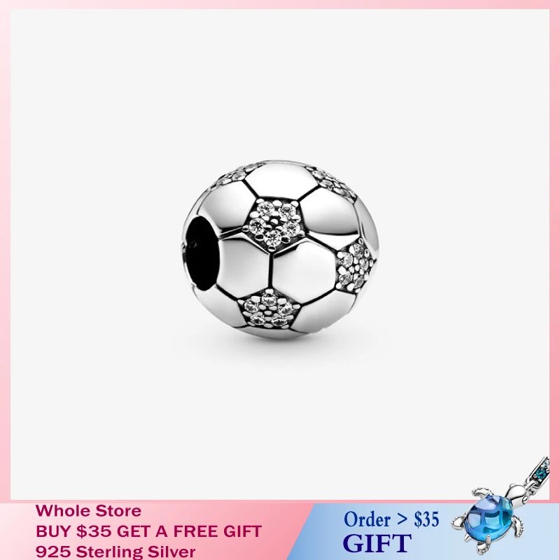 2020 HOT New 925 Sterling Silver Beads Sparkling Football Charms fit Original Pandora Bracelets DIY Women Jewelry
2020 HOT New 925 Sterling Silver Beads Sparkling Football Charms fit Original Pandora Bracelets DIY Women Jewelry