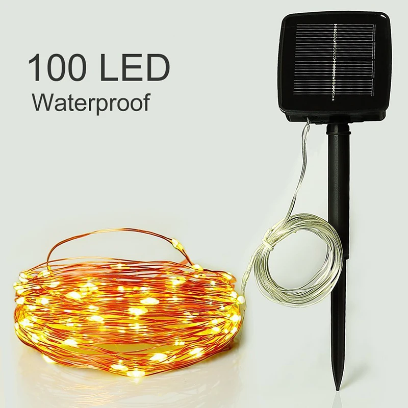 Уличная Водонепроницаемая гирлянда на солнечной батарее, праздничная Рождественская лампа-лента для украшения дома, сада, вечеринки, 10 м, 100...
Уличная Водонепроницаемая гирлянда на солнечной батарее, праздничная Рождественская лампа-лента для украшения дома, сада, вечеринки, 10 м, 100...