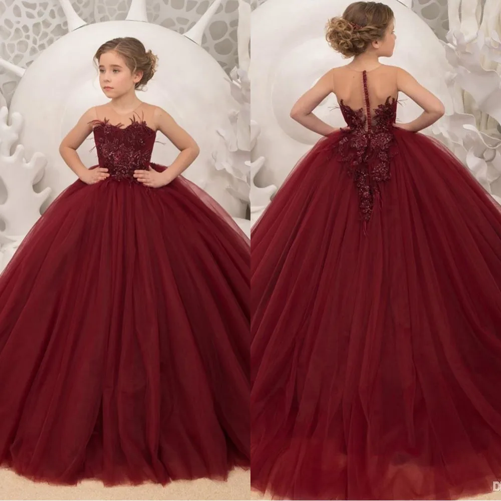 Burgundy Flower Girl Dresses 2020 First Holy Communion Dresses For Girls Ball Gown Wedding Party Dress Kids Evening Prom Dress
Burgundy Flower Girl Dresses 2020 First Holy Communion Dresses For Girls Ball Gown Wedding Party Dress Kids Evening Prom Dress
