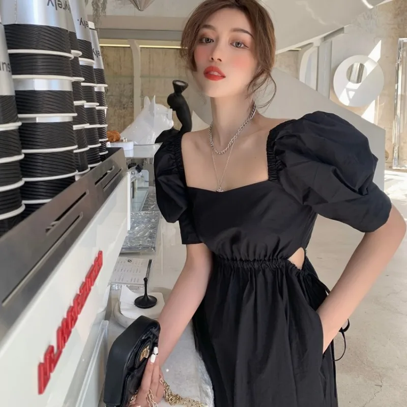 Short Sleeve Black Dress Women Clothing 2021 Summer Midi Plus Size Loose Vintage French Puff Sleeve Dresses Casual Femme Robe
Short Sleeve Black Dress Women Clothing 2021 Summer Midi Plus Size Loose Vintage French Puff Sleeve Dresses Casual Femme Robe